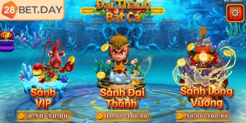 Bắt Cá Đại Thánh 28bet - Trò Chơi Đặc Sắc Nhất Năm 2025 2 Sảnh Long Vương Bắt Cá Đại Thánh 28bet