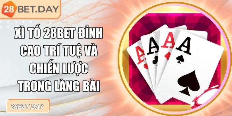 Xì Tố 28bet Đỉnh Cao Trí Tuệ Và Chiến Lược Trong Làng Bài 4 xì tố 28bet